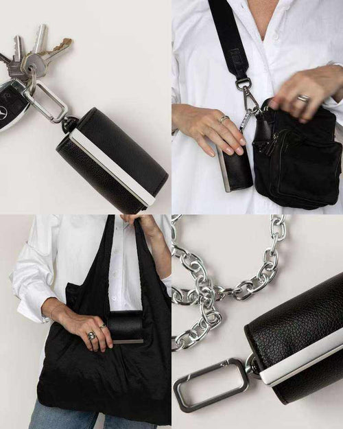 Foldable Portable Shoulder Bag with Keychain