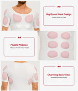 Men’s Muscle Fit Compression T-Shirt – Invisible Body Shaper & Slimming Undershirt