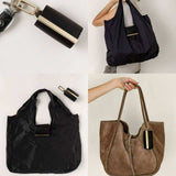 Foldable Portable Shoulder Bag with Keychain