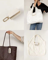 Foldable Portable Shoulder Bag with Keychain